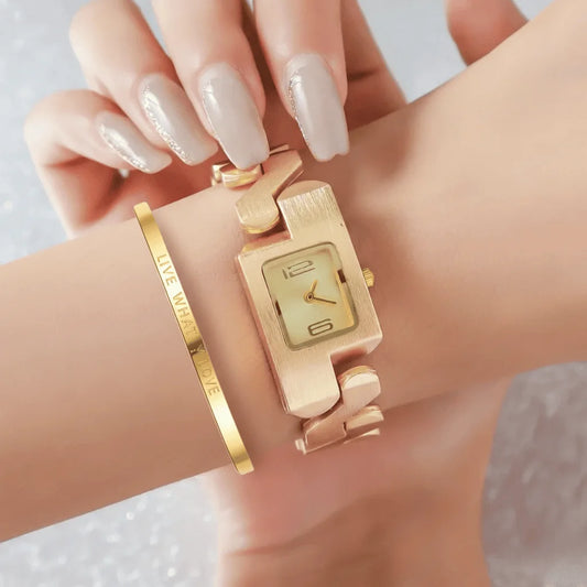 Produit Le Secret de l’Élégance Vintage : Montre + Bracelet (Set Femme)