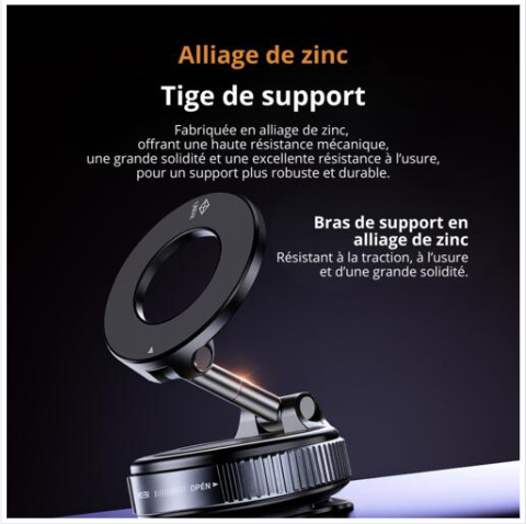 Support Téléphone Magnétique 360°