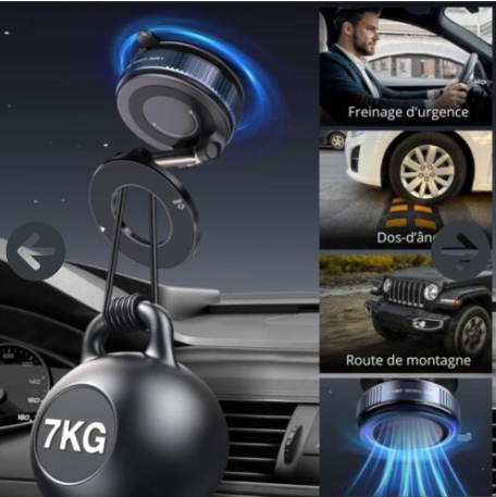 Support Téléphone Magnétique 360°