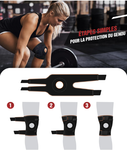 Genouillère Open Patella: Maintien & Confort Optimal