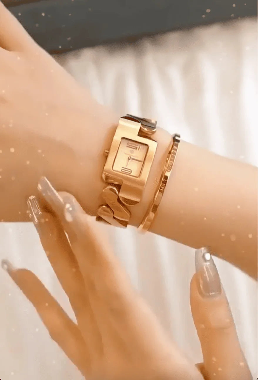 Produit Le Secret de l’Élégance Vintage : Montre + Bracelet (Set Femme)