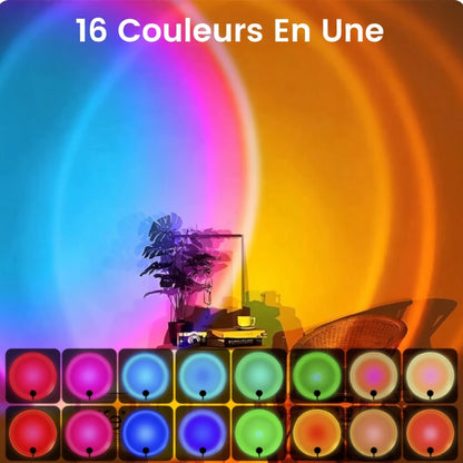 Lampe Coucher de Soleil Arc-en-ciel - Illuminez Votre Intérieur