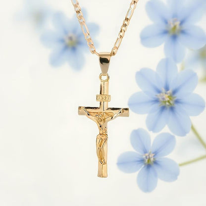 Collier Crucifix en OR-Élégance Spirituelle
