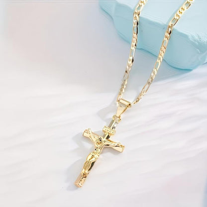 Collier Crucifix en OR-Élégance Spirituelle