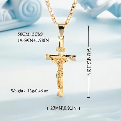 Collier Crucifix en OR-Élégance Spirituelle