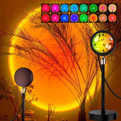 Lampe Coucher de Soleil Arc-en-ciel - Illuminez Votre Intérieur